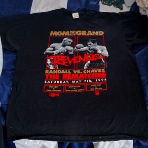 Vintage 1994 mgm grand Randall Vs Chaves boxing shirt large